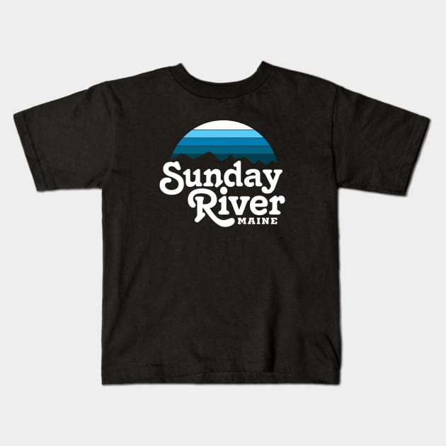 Sunday River Kids T-Shirt by alexcutter